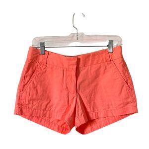 J. Crew 3" Chino Shorts Peach Orange Size 2